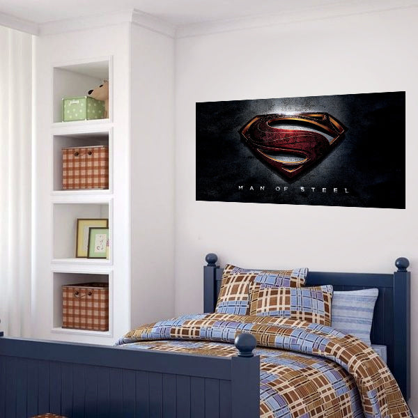 מדבקות קיר גדולות דגם סופרמן LOGO